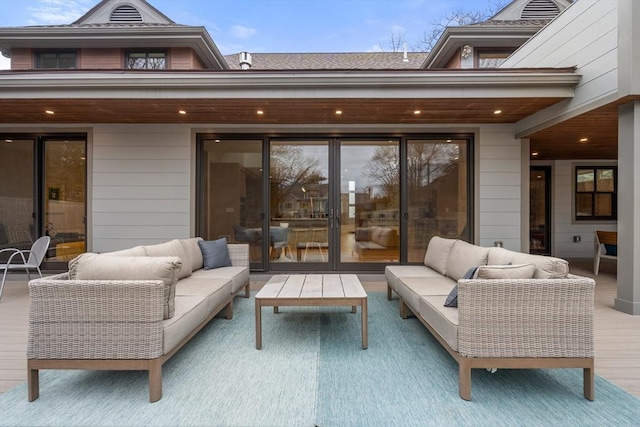 view of patio / terrace with an outdoor living space