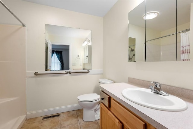 22 Pomeroy Meadow Rd Unit 4, Southampton, MA 01073 - bathroom featuring a shower with shower curtain, tile patterned flooring, and vanity