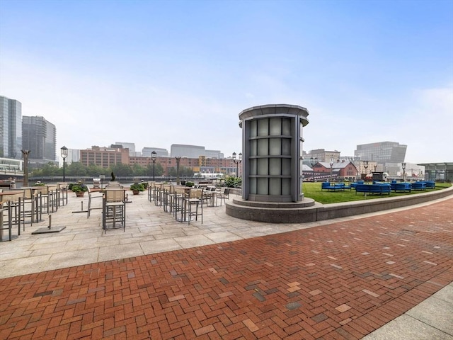 500 Atlantic Ave Unit 16R, Boston, MA 02210 - view of patio with a city view