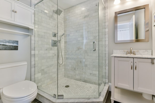 37 P St Unit 5, Boston, MA 02127 - full bathroom with toilet, vanity, and a shower stall