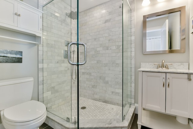 37 P St Unit 5, Boston, MA 02127 - bathroom with toilet, vanity, and a stall shower