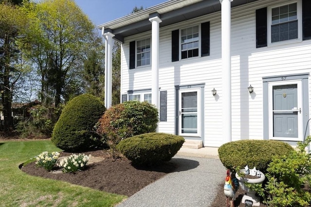 view of greek revival house