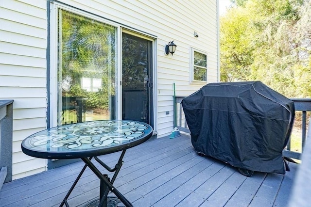 deck with grilling area