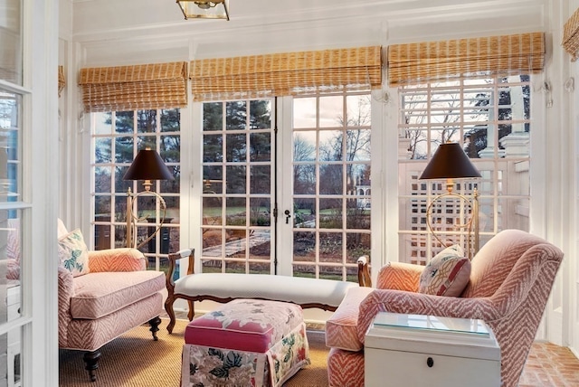 sunroom featuring plenty of natural light