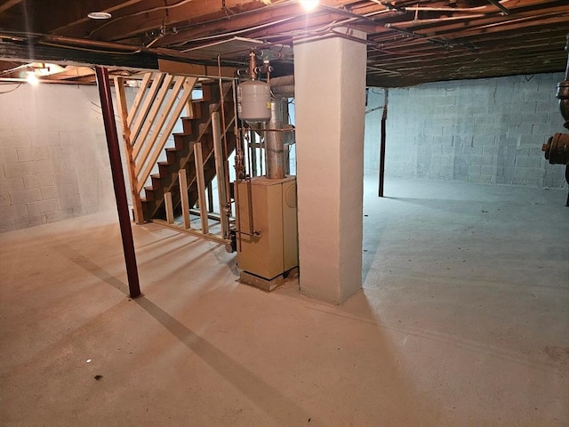 view of basement