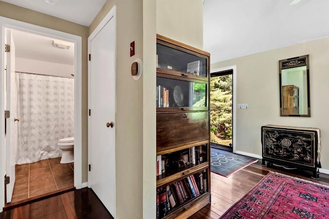 17 Claus, Barnstable, MA 02648 - hallway featuring wood finished floors and baseboards