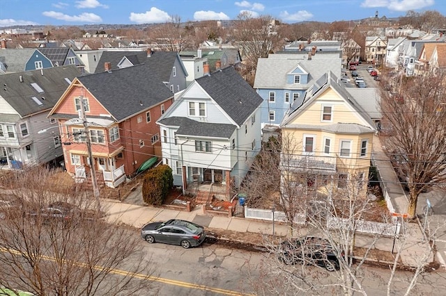 birds eye view of property featuring a residential view