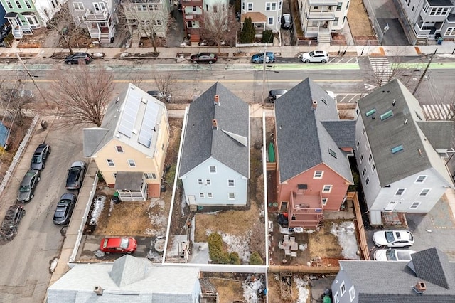 bird's eye view featuring a residential view