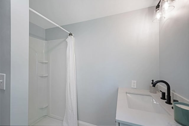 11 Rose Ave, Westport, MA 02790 - bathroom with a shower with curtain and vanity