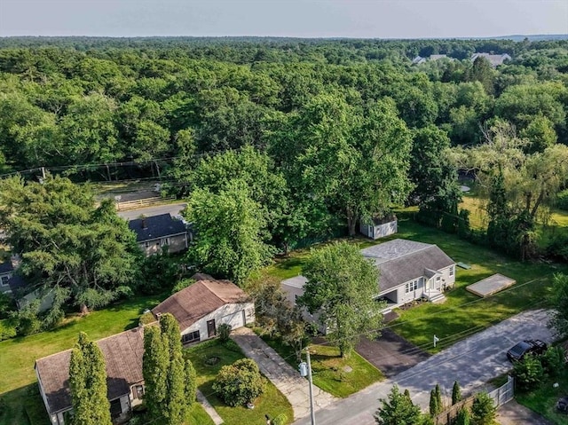 11 Rose Ave, Westport, MA 02790 - aerial overview of property's location with a heavily wooded area