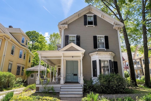 31 Boylston St, Boston, MA 02130 - view of front of house featuring covered porch