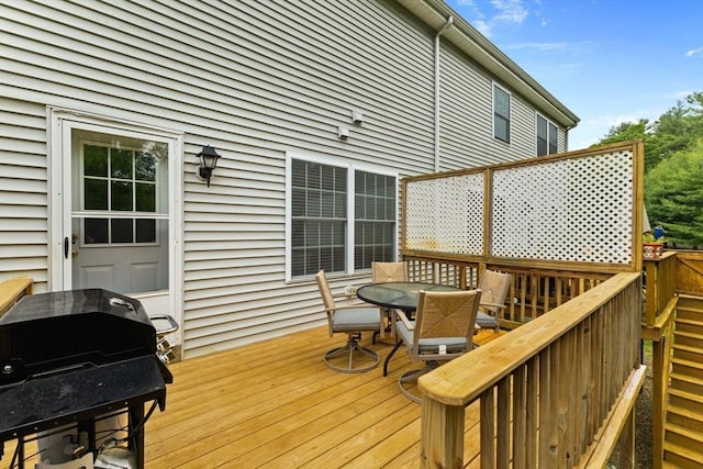 48 Finch Rd Unit 2, Raynham, MA 02767 - deck with outdoor dining space and area for grilling