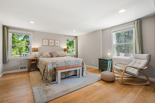 11 Bruce Ln, Wenham, MA 01984 - bedroom with light wood-style floors, baseboards, and recessed lighting