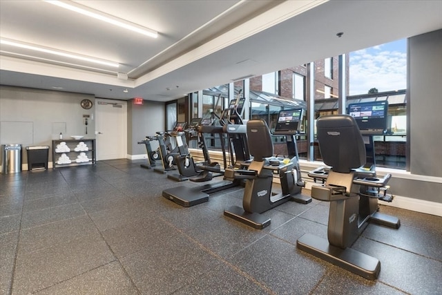 view of exercise room