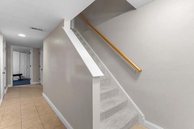 10 Sprucewood Ln Unit 10, Worcester, MA 01606 - stairway with tile patterned flooring and recessed lighting