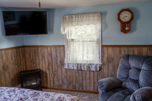 89 Audubon Ave, Braintree, MA 02184 - bedroom with wood walls and wainscoting