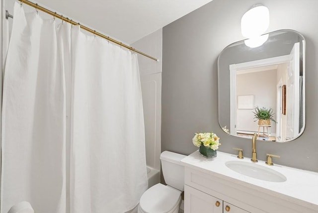 7 Trenton St Unit 2, Boston, MA 02129 - bathroom featuring vanity, toilet, and shower / bathtub combination with curtain