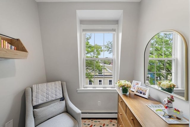 7 Trenton St Unit 2, Boston, MA 02129 - living area with baseboard heating and healthy amount of natural light