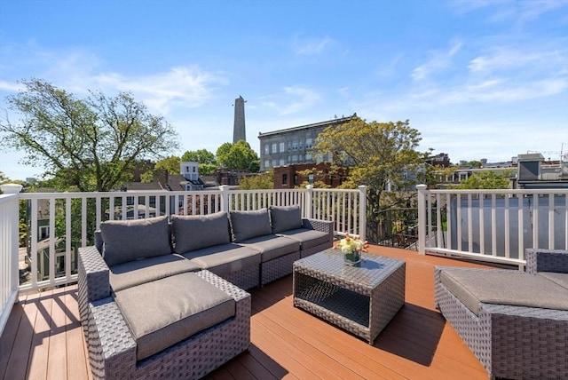 7 Trenton St Unit 2, Boston, MA 02129 - wooden deck featuring outdoor lounge area