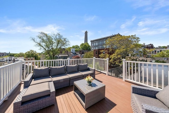 7 Trenton St Unit 2, Boston, MA 02129 - wooden deck featuring outdoor lounge area