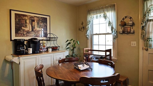 view of dining room