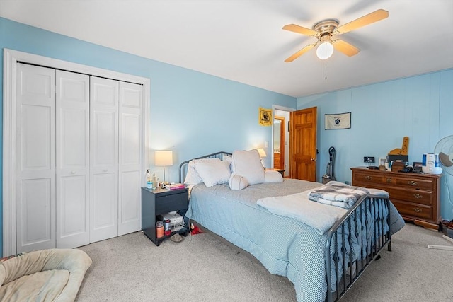22 Washington St, Methuen, MA 01844 - carpeted bedroom featuring a closet and ceiling fan