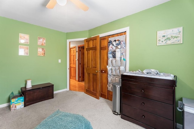 22 Washington St, Methuen, MA 01844 - bedroom with light carpet and a ceiling fan