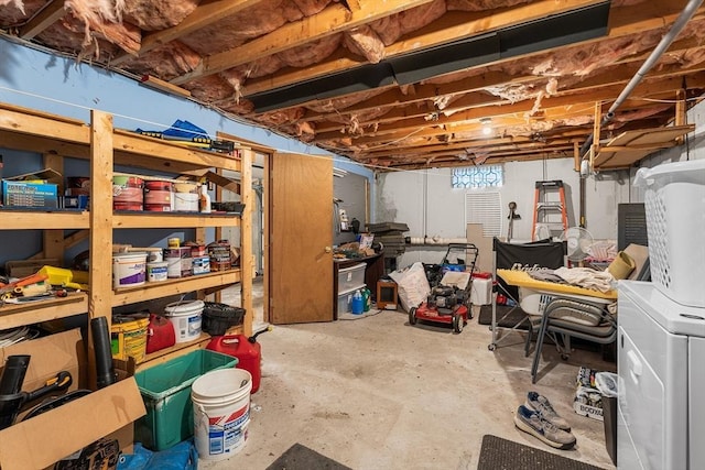 22 Washington St, Methuen, MA 01844 - basement with washer / clothes dryer
