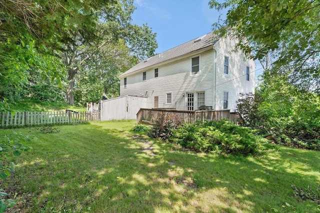 22 Washington St, Methuen, MA 01844 - rear view of property featuring a deck