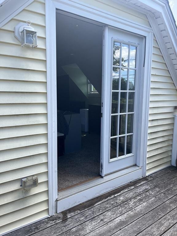 13 Harrison Ave, Bourne, MA 02532 - view of exterior entry with a deck