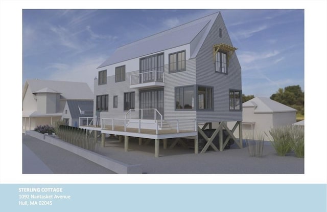 1092 Nantasket Ave, Hull, MA 02045 - view of front facade with a balcony
