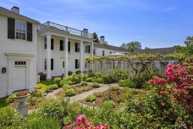 view of back of property