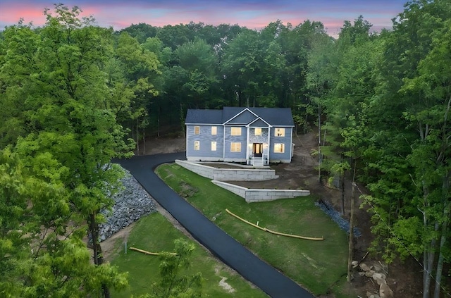 835 W St, Ludlow, MA 01056 - view of aerial view at dusk