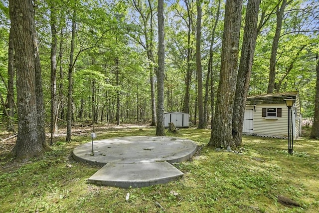 231 Georgetown Rd, Boxford, MA 01921 - view of yard featuring a wooded view