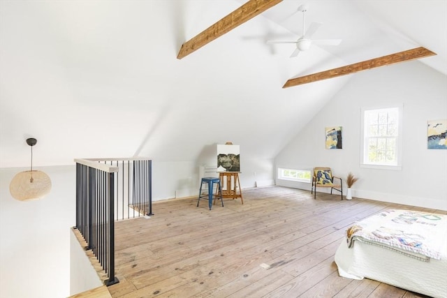 831 Main St, Dennis, MA 02638 - additional living space featuring hardwood / wood-style floors and a ceiling fan