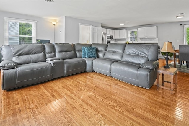 60 Mahogany Run Unit 60, Leominster, MA 01453 - living room with light wood finished floors, plenty of natural light, and recessed lighting