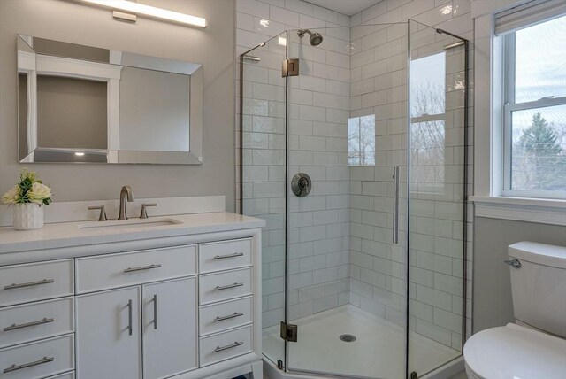 136 Flash Rd Townhome, Unit Townhome, Nahant, MA 01908 - full bath with toilet, vanity, and a shower stall