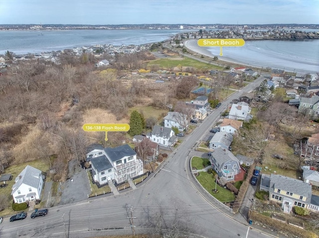 136 Flash Rd Townhome, Unit Townhome, Nahant, MA 01908 - birds eye view of property with a water view