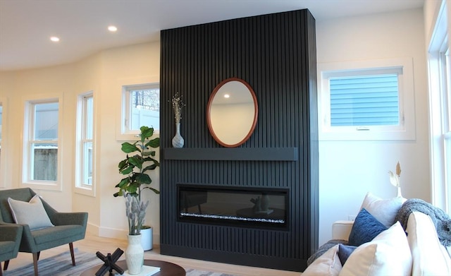 interior details with wood-type flooring