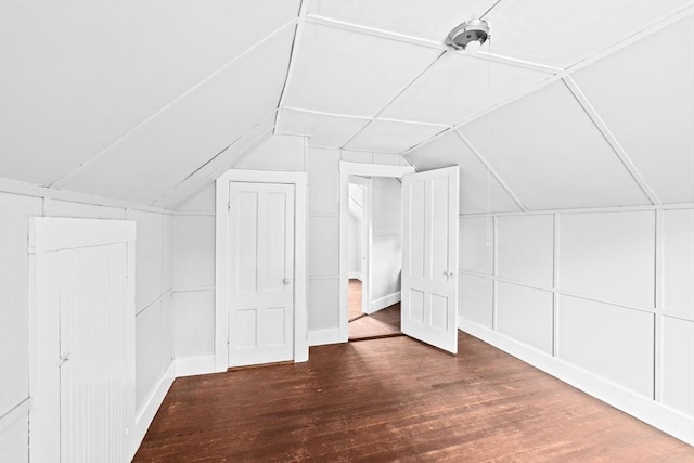225 Pleasant St, Weymouth, MA 02190 - bonus room with wood finished floors, a decorative wall, and vaulted ceiling