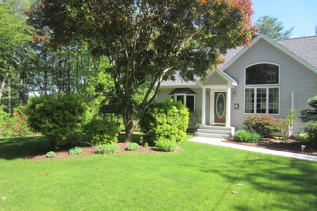 30 Bailey Rd, Oxford, MA 01540 - obstructed view of property with a front lawn and roof with shingles