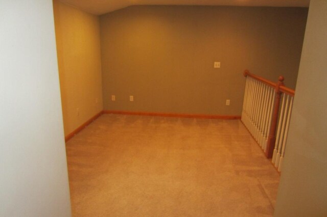 30 Bailey Rd, Oxford, MA 01540 - spare room featuring light carpet, vaulted ceiling, and baseboards