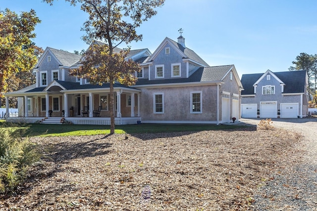 view of front of house featuring covered porch