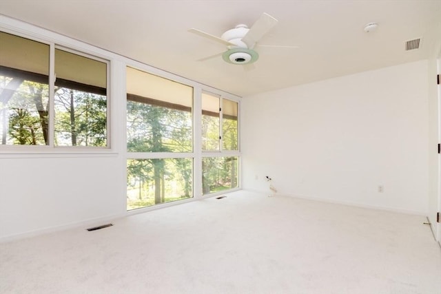 241 Perkins St Unit J602, Boston, MA 02130 - spare room with carpet flooring, a ceiling fan, baseboards, and a smoke detector