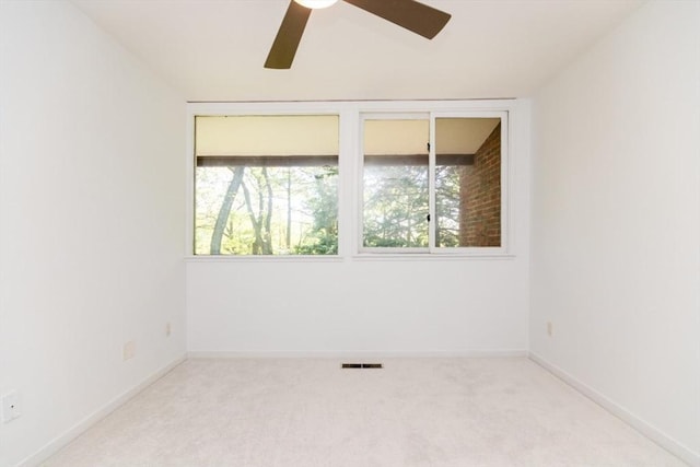 241 Perkins St Unit J602, Boston, MA 02130 - spare room featuring ceiling fan, carpet floors, and baseboards