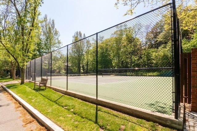 241 Perkins St Unit J602, Boston, MA 02130 - view of tennis court featuring fence