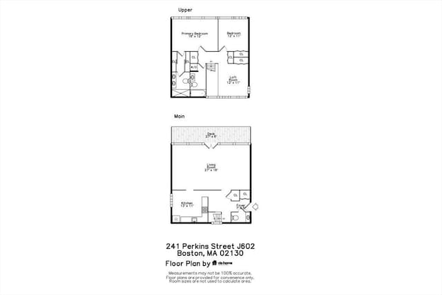 241 Perkins St Unit J602, Boston, MA 02130 - floor plan / room layout