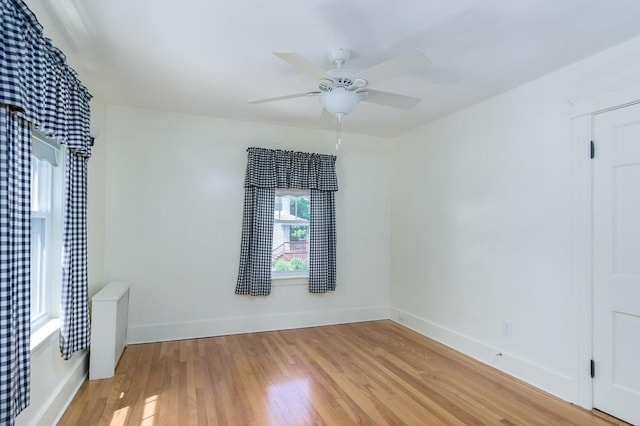 20 Blaine Ave, Worcester, MA 01603 - empty room featuring light wood finished floors and a ceiling fan