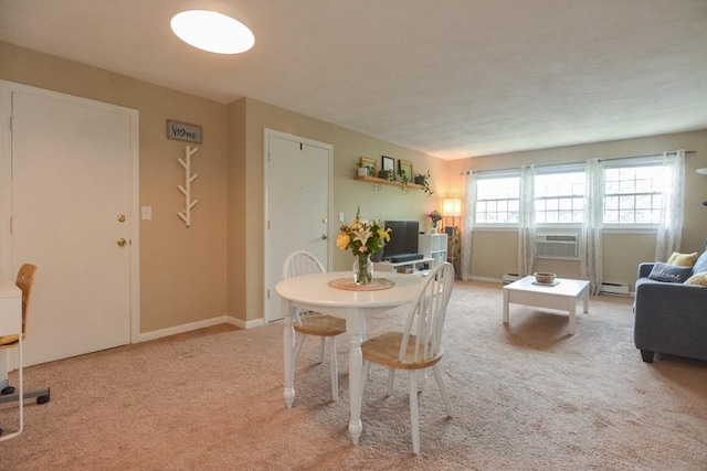 145 Milk St Unit 10, Westborough, MA 01581 - dining room featuring carpet flooring and baseboard heating