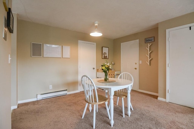 145 Milk St Unit 10, Westborough, MA 01581 - carpeted dining space featuring baseboard heating and baseboards